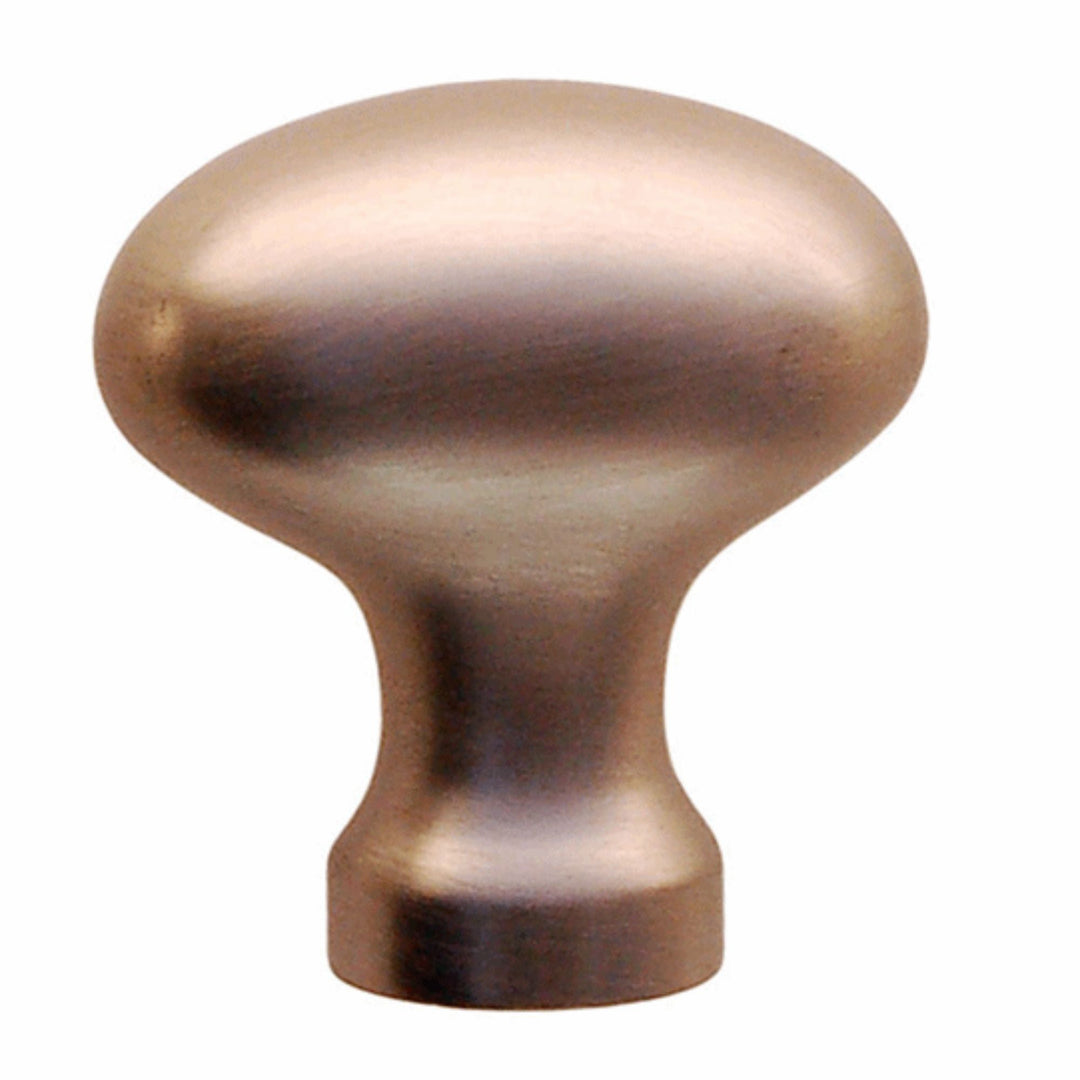 Oval Solid Brass Knob Cabinet Hardware Restoration Supplies Brushed Nickel