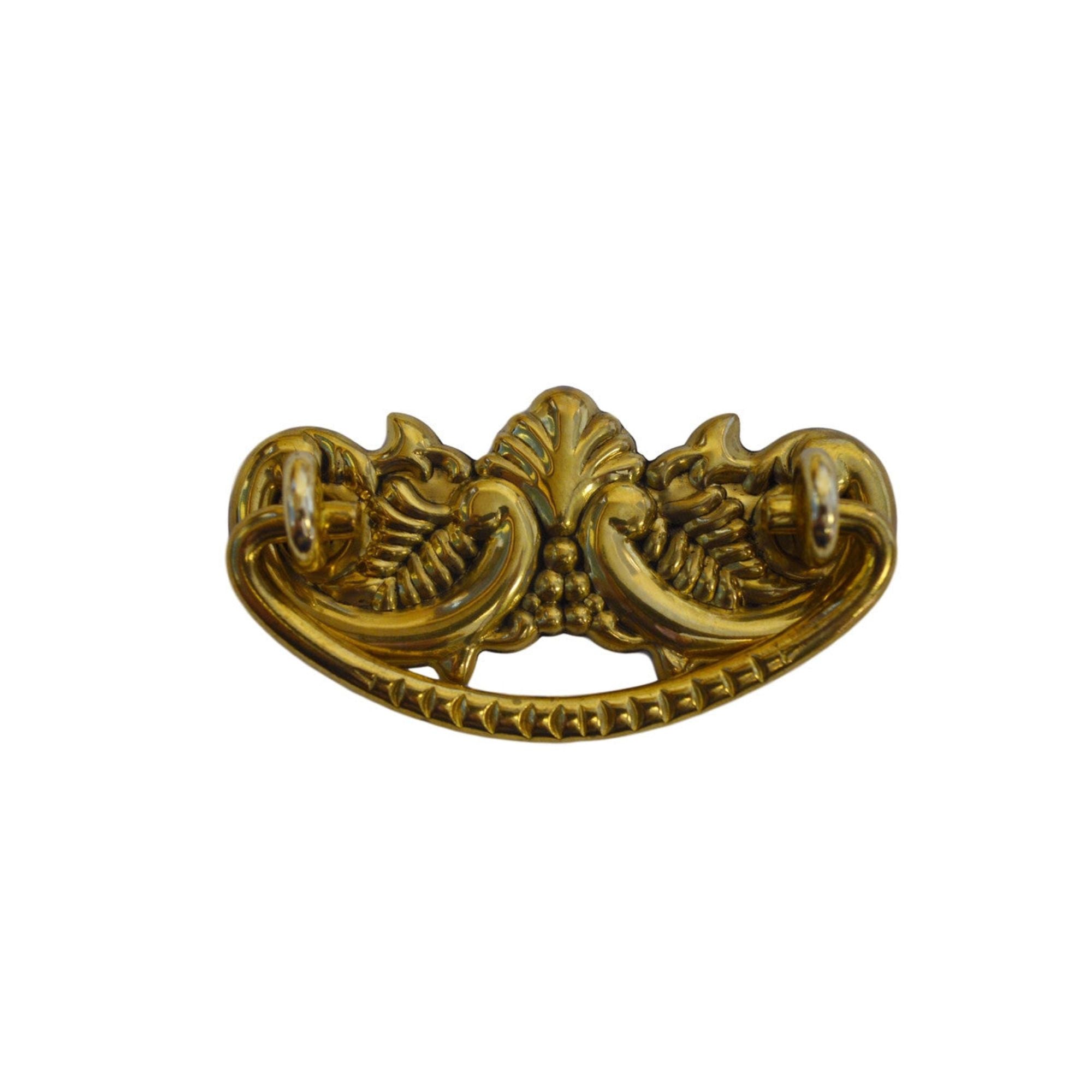 Restorers Classic Victorian Brass Bail Pull Handle | Antique Brass