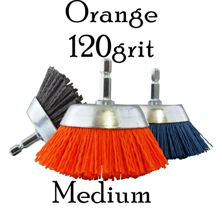 Nyalox Cup Brush Trunk Restoration Nyalox Orange - 120grit - Medium  