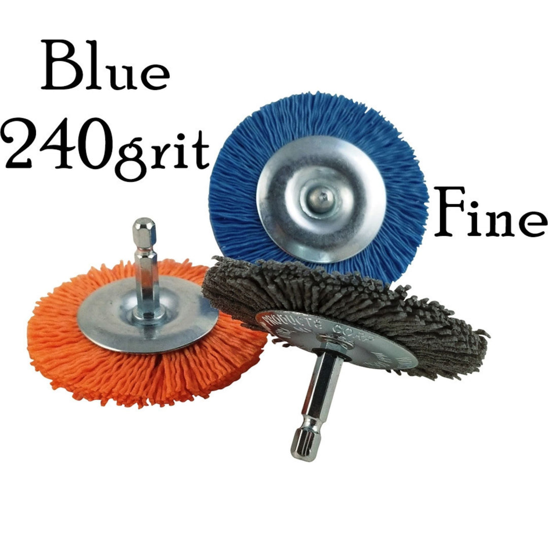 Nyalox Sanding Wheels Trunk Restoration Nyalox Blue - 240grit - Fine  