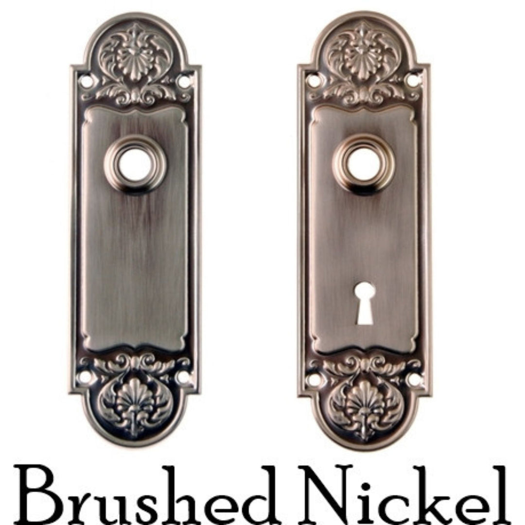 Doorknob Trim Plate, Rounded Ornate Design Door & Window Hardware Restoration Supplies   