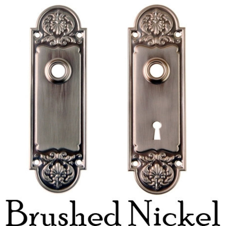 Doorknob Trim Plate, Rounded Ornate Design Door & Window Hardware Restoration Supplies   