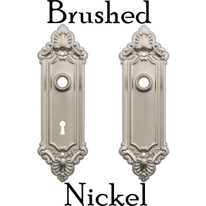 Door Trim Plate with Victorian Detailing Door & Window Hardware Restoration Supplies   