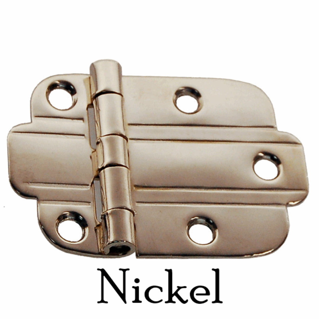 Art Deco Style Hinge, Flush Mount Furniture Hardware Restoration Supplies   