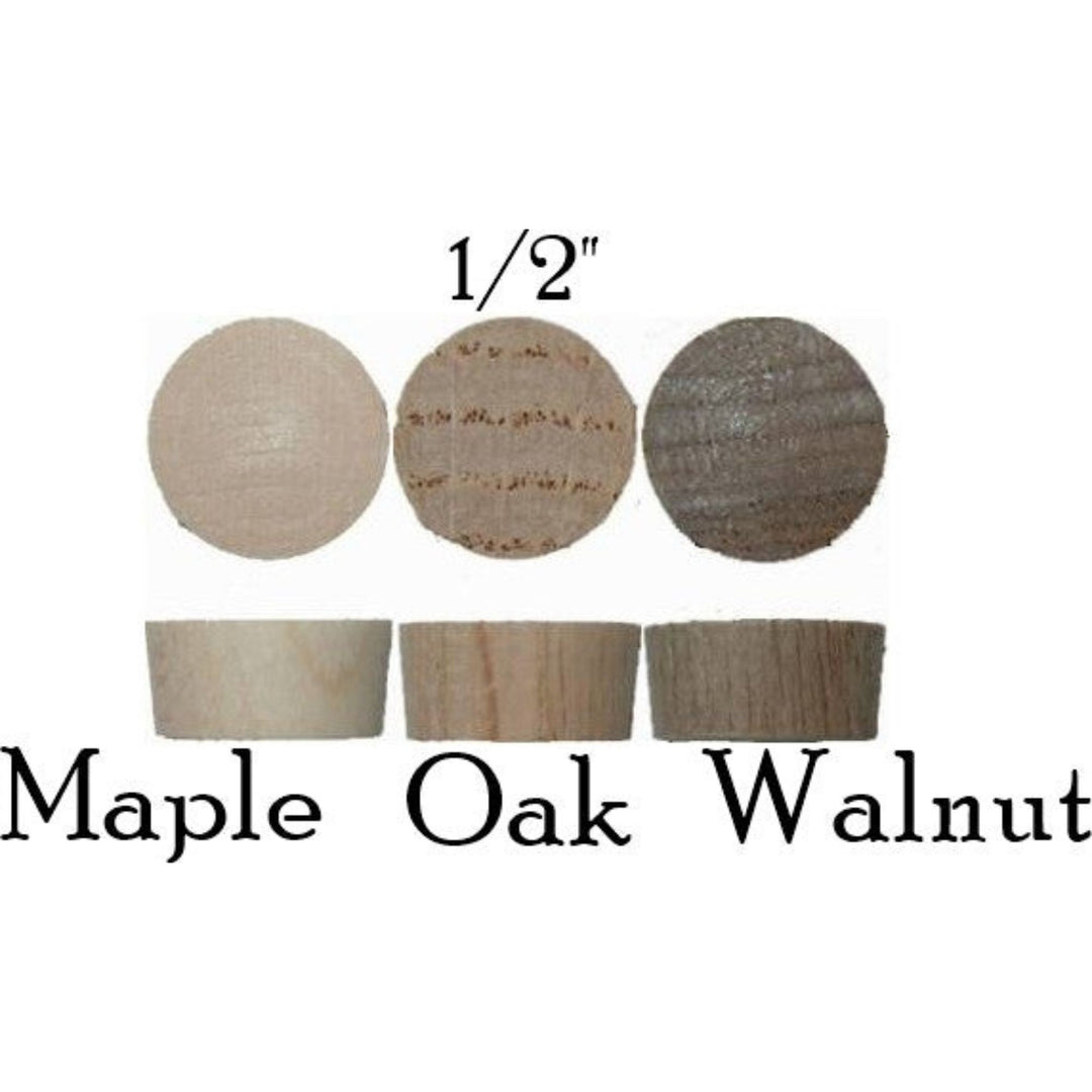 Wood Plugs, End Grain Tapered Flat Top (Pack of 12) All Other Products Restoration Supplies   