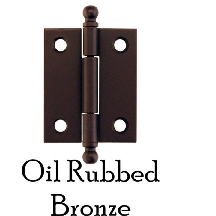 1-5/8" Vintage-Style Butt Hinge Furniture Hardware Restoration Supplies Oil Rubbed Bronze  