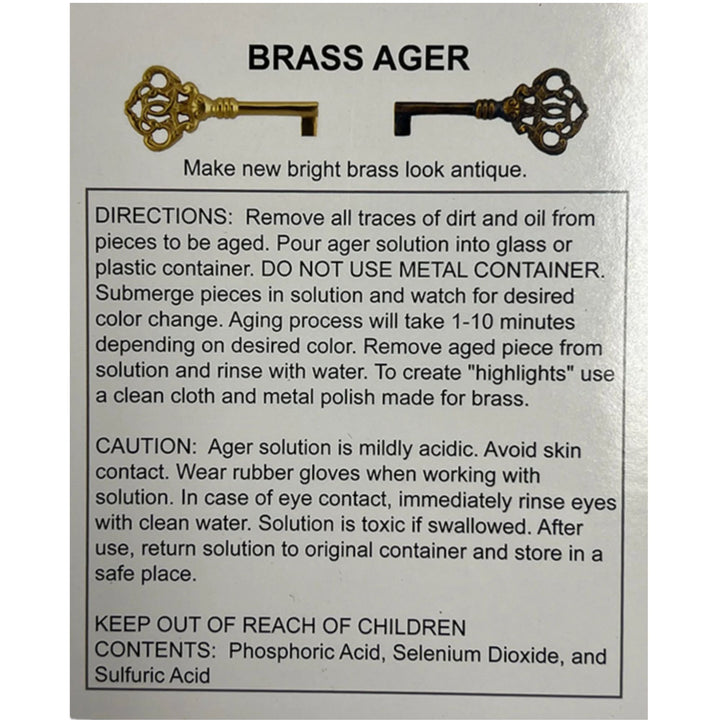 Brass Ager - 8oz and 32oz All Other Products Restoration Supplies   