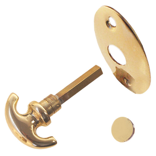 Thumb Turn for Deadbolt Locks with Removable Plate & Emergency Release Door & Window Hardware Restoration Supplies Brass
