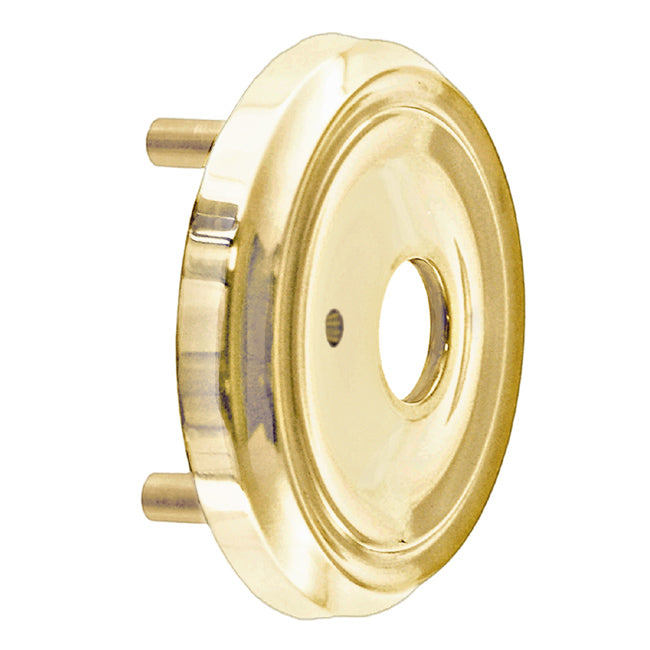 Doorknob Rosette with Beveled Detailing with Threaded Shanks Door & Window Hardware Restoration Supplies Privacy Brass