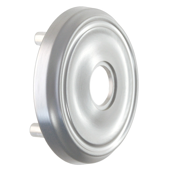 Doorknob Rosette with Beveled Detailing with Threaded Shanks Door & Window Hardware Restoration Supplies Passage Brushed Nickel