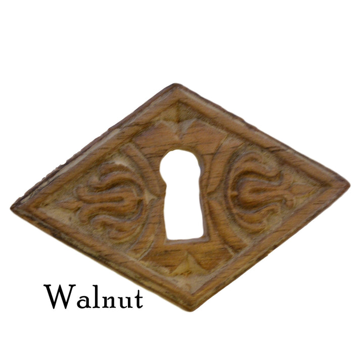 Embossed Keyhole Cover, Diamond Shape Furniture Hardware Restoration Supplies   