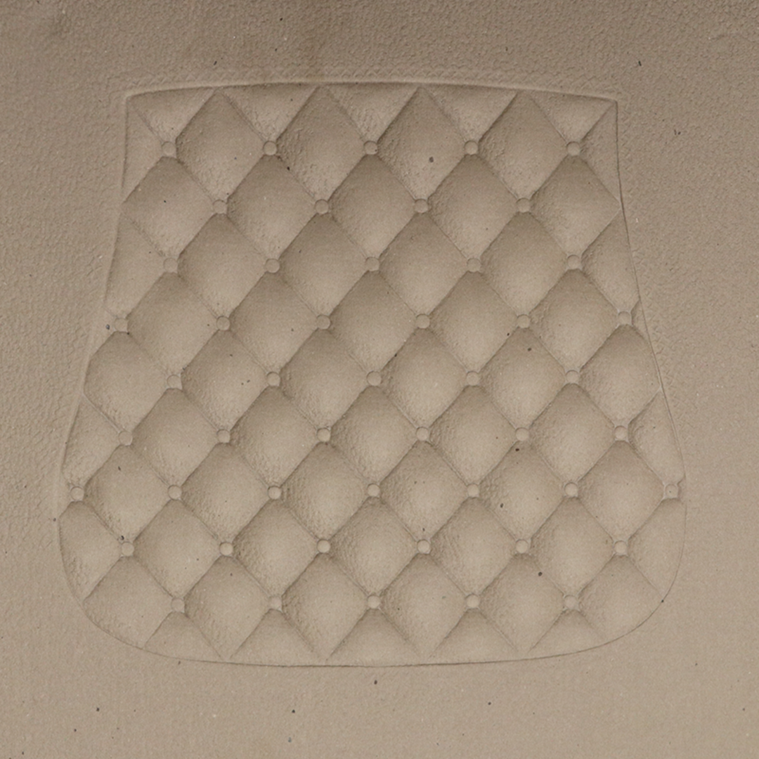 Fiber Seat Board Tufted Squared Shape