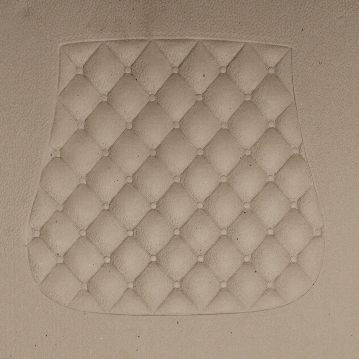 Fiber Seat Board Tufted Squared Shape