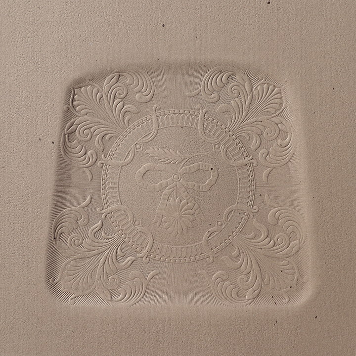 Fiber Seat Board - Ribbon Bows 14-1/2" × 14-1/2"