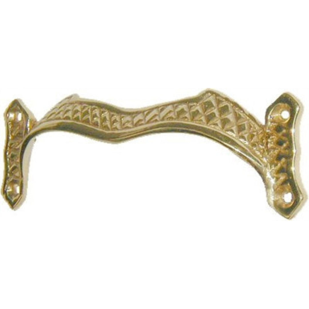 Antique Trunk Lid Lift Cast Brass or Cast Iron, 1 1/4" High x 4 1/8" Wide, Includes Fasteners Trunk Restoration Restoration Supplies