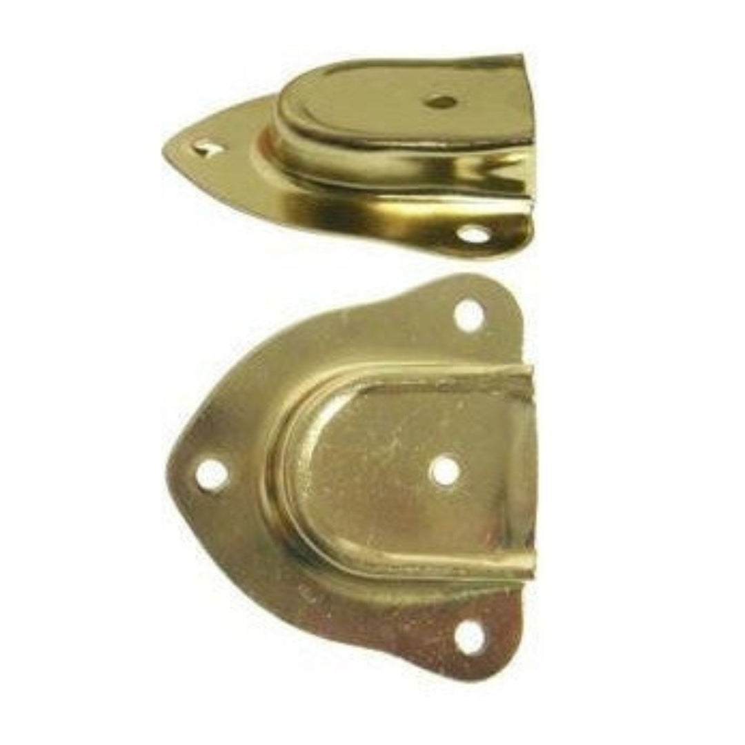 Trunk Handle Cap – Available in Brass, Antique Brass, and Nickel Finishes, 2-1/4 x 2-3/16" Trunk Restoration Restoration Supplies   