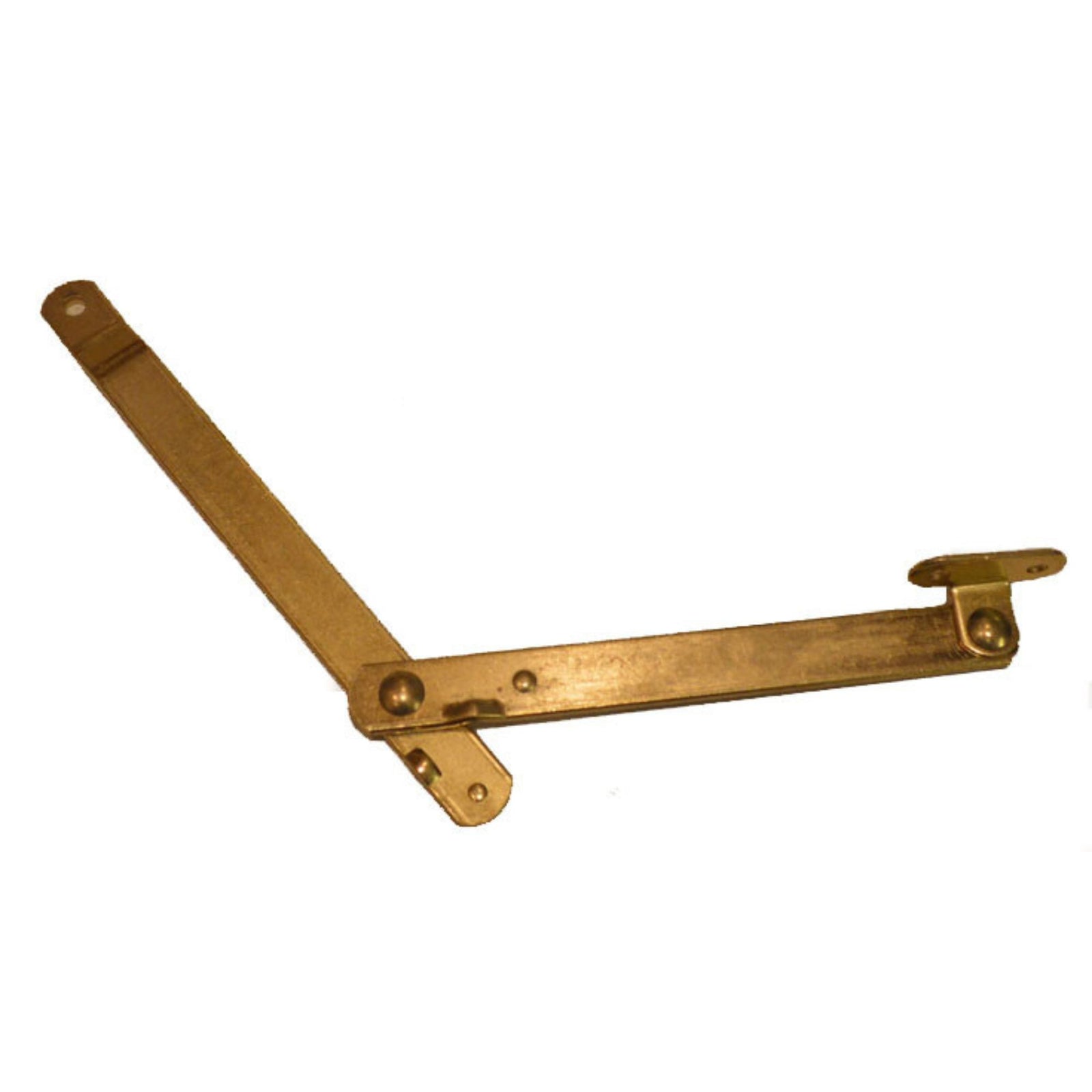 Desk Lid Support Brass Plated Steel, 10-3/8" Length, Left and Right Side Hinge, For Drop Front Desks & Trunks Furniture Hardware Restoration Supplies