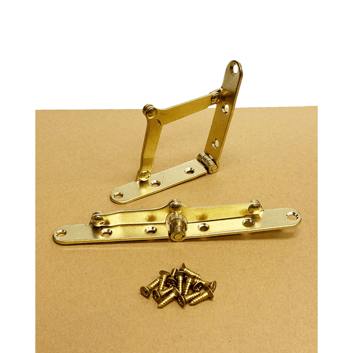 Antique Brass Plated Drop Front Desk Hinge Pair: Timeless Durability and Style Hinges Restoration Supplies Brass