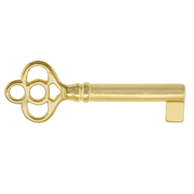 Classic Skeleton Key in Nickel or Antique Copper Skeleton Keys Restoration Supplies Brass