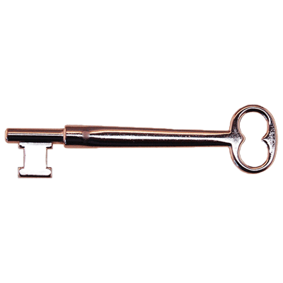 Solid Brass Architectural Skeleton Key With Double Notched Bit Skeleton Keys Restoration Supplies Nickel Plated  