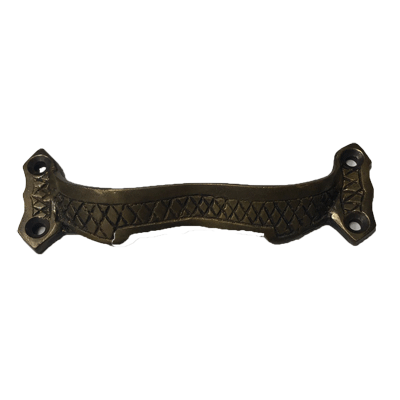 Antique Trunk Lid Lift Cast Brass or Cast Iron, 1 1/4" High x 4 1/8" Wide, Includes Fasteners Trunk Restoration Restoration Supplies Cast Hand Aged Brass