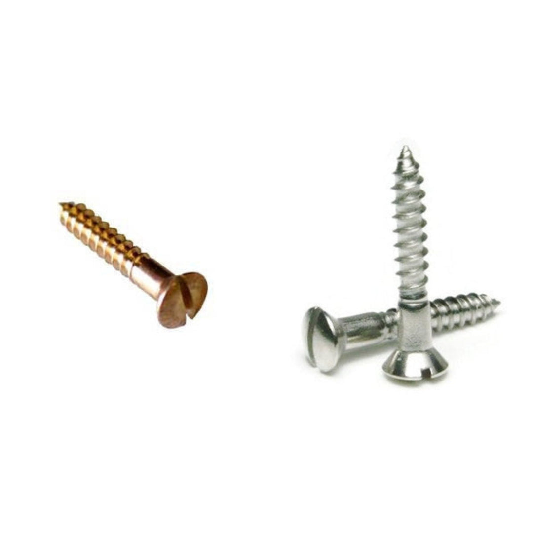 #8 Wood Screws Slotted Oval Head All Other Products Restoration Supplies   