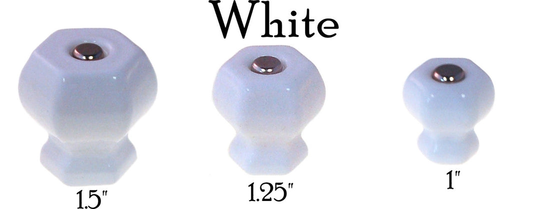 Glass Knob, Hex-Shaped Cabinet Hardware Restoration Supplies   