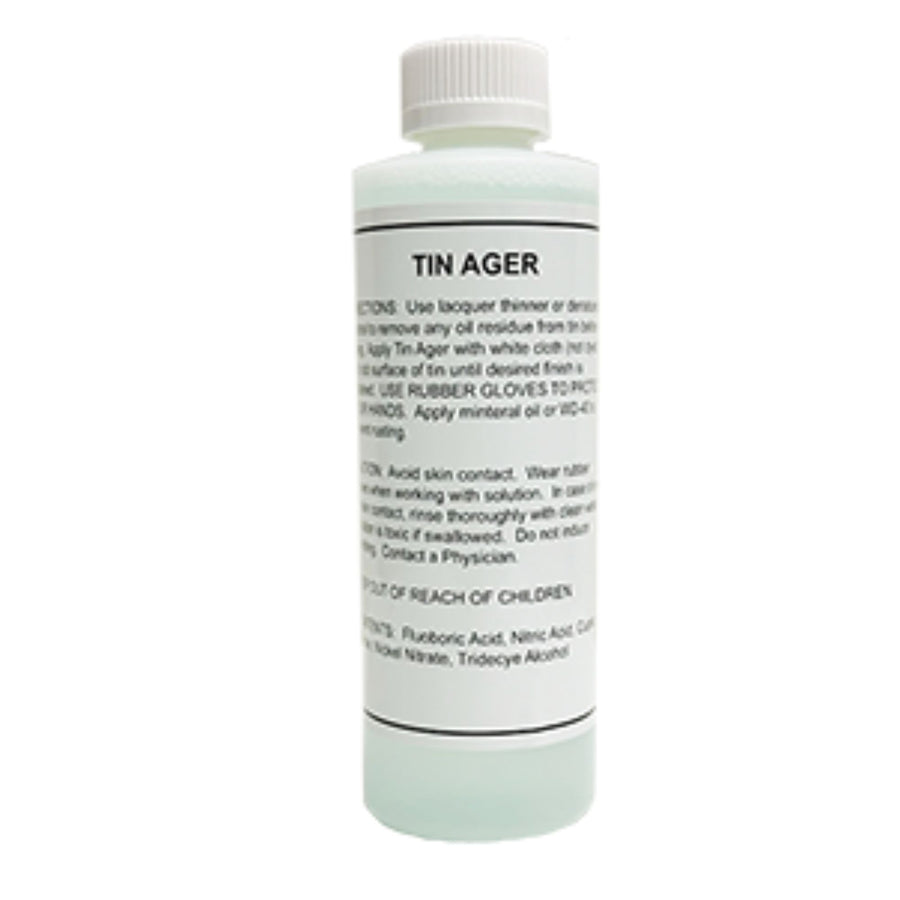 Tin Ager & Darkening Solution - 8oz All Other Products Restoration Supplies   