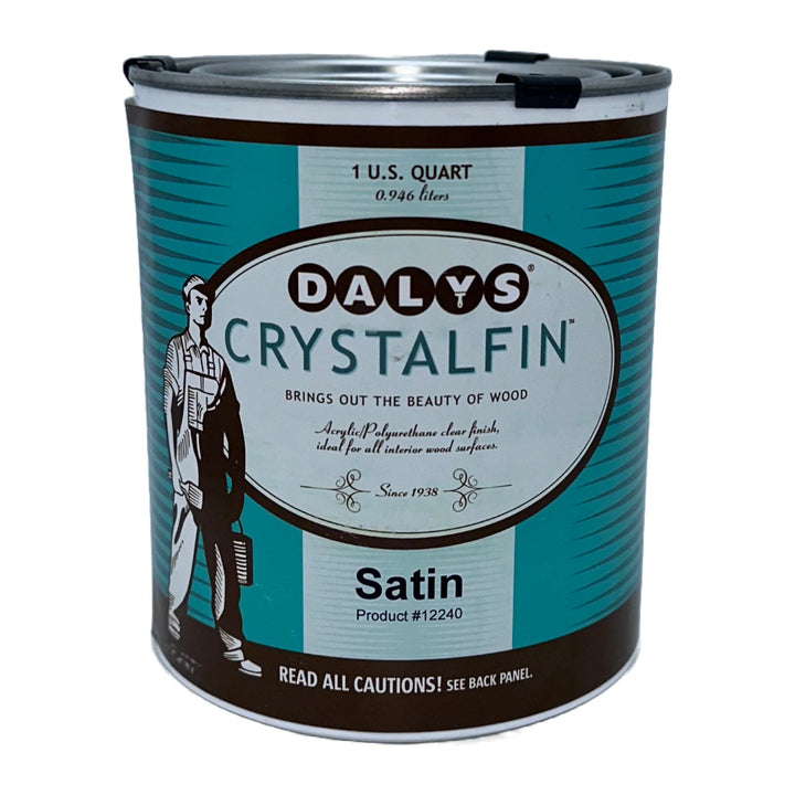 CrystalFin Acrylic Polyurethane Wood Stains & Finishes Daly's Satin Quart 