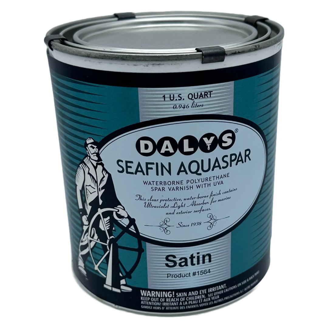 SeaFin AquaSpar Varnish Wood Stains & Finishes Daly's Satin Quart 