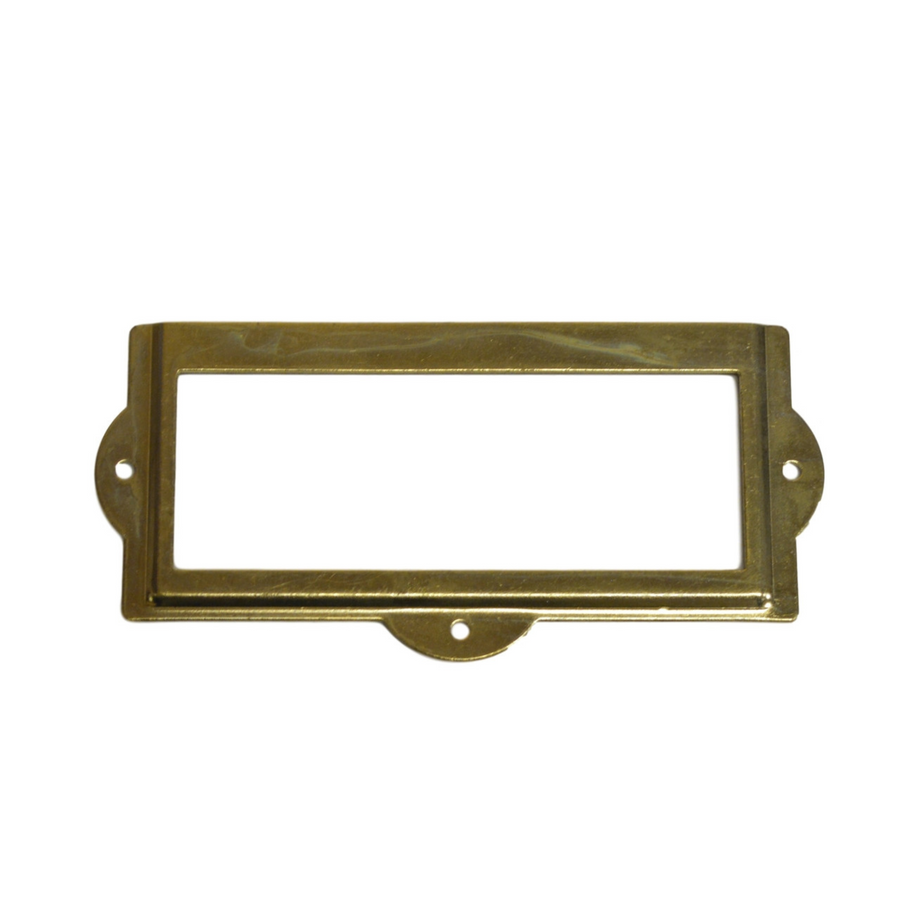Brass Plated Filing Cabinet Card Holders: Vintage Elegance Furniture Hardware Restoration Supplies
