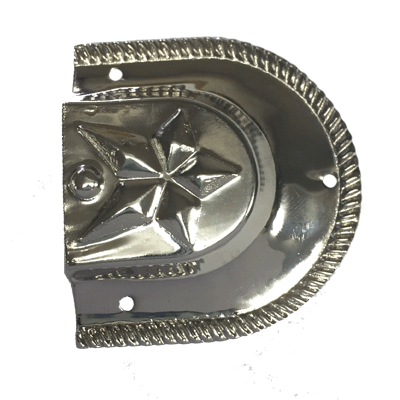 Trunk Handle Cap - Star Design Trunk Restoration Restoration Supplies Nickel