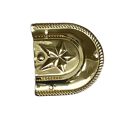 Trunk Handle Cap - Star Design Trunk Restoration Restoration Supplies Solid Brass
