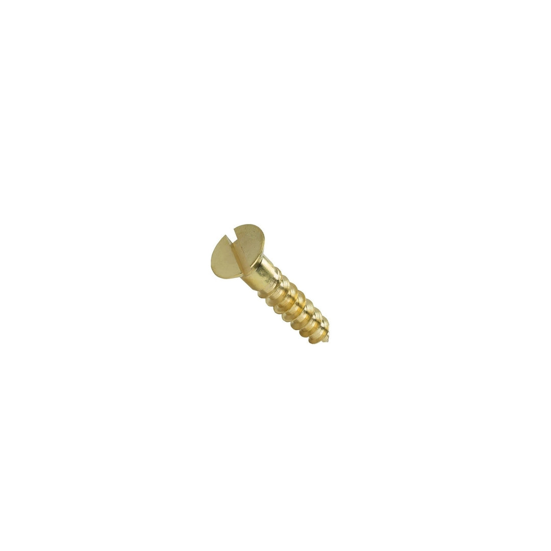 #2 Wood Screw Slotted Flat Head Brass All Other Products Restoration Supplies Brass 1/2" 12