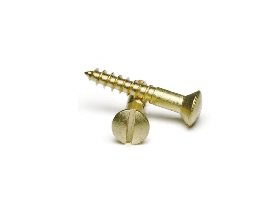 #5 Wood Screws Slotted Oval Head  Brass All Other Products Restoration Supplies Brass 5/8" 12