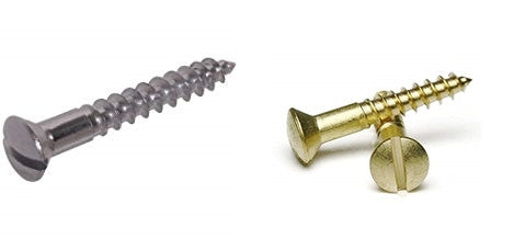 #6 Wood Screws Slotted Oval Head All Other Products Restoration Supplies Brass 5/8" 12