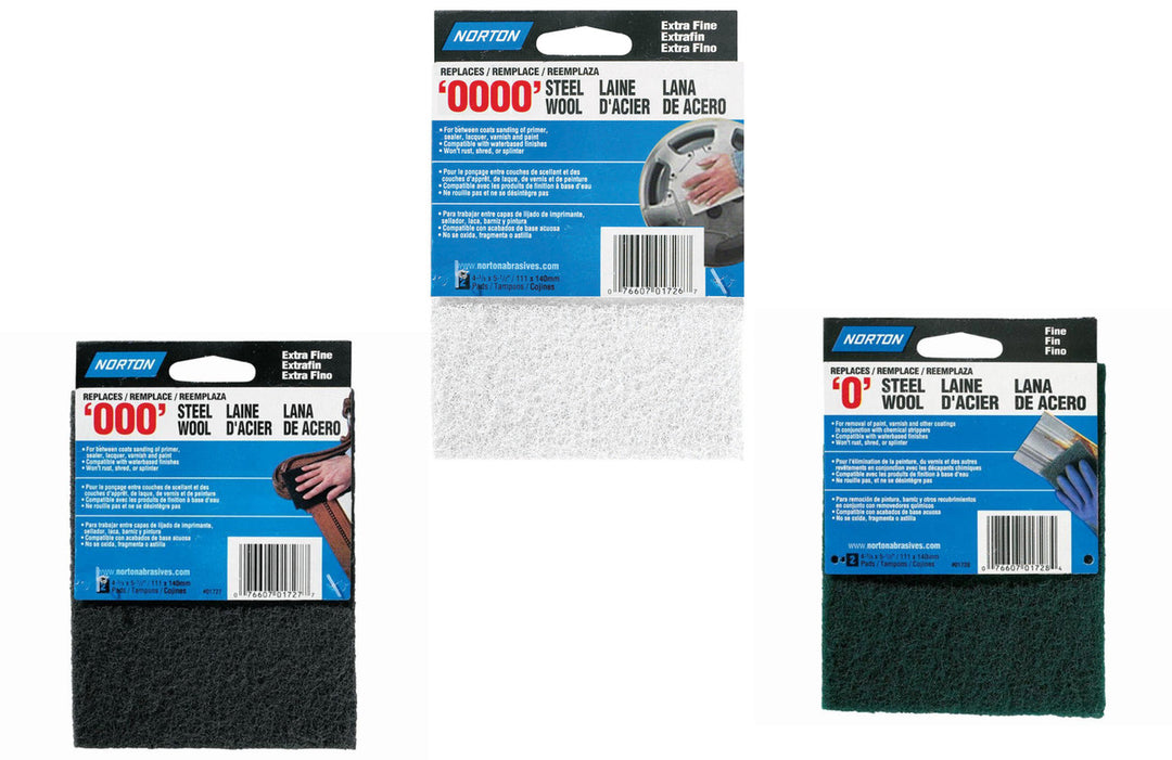 Synthetic Steel Wool Pads All Other Products Restoration Supplies White - Non-abrasive  
