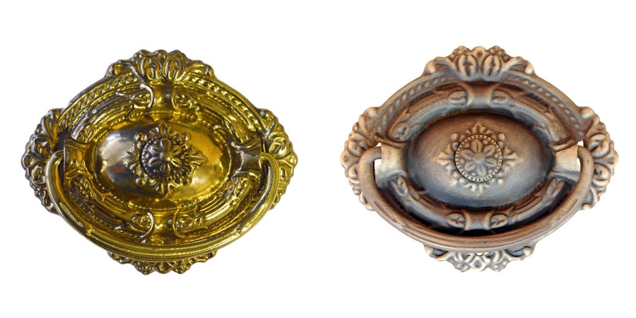 Ornate Brass Ring Pull Furniture Hardware Restoration Supplies Brass  