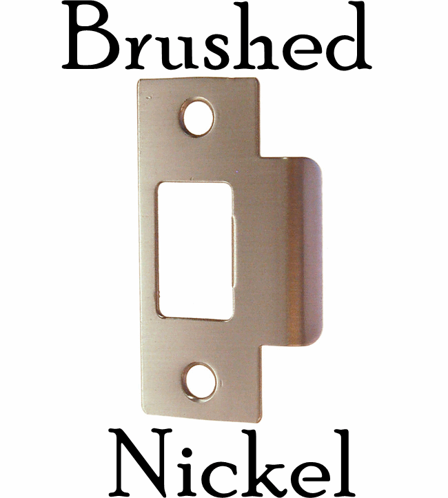 Brass, Nickel or Oil Rubbed Bronze T Strike Plate for Door Latches Door & Window Hardware Restoration Supplies   