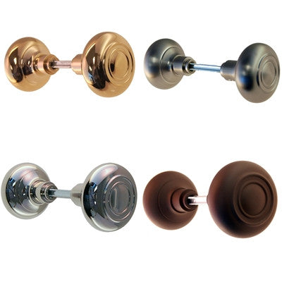 Door Knobs with Retro Ring Design Door & Window Hardware Restoration Supplies Brass  