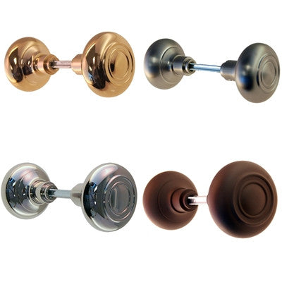 Door Knobs with Retro Ring Design Door & Window Hardware Restoration Supplies Brass  
