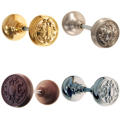 Ornate Solid Core Door Knob Door & Window Hardware Restoration Supplies Brass  