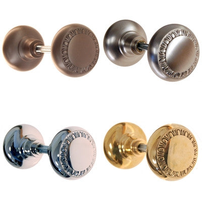 Solid Door Knobs with Egg & Dart Design Door & Window Hardware Restoration Supplies Brass  