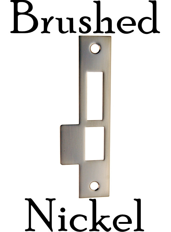 Entry door strike clearance plate