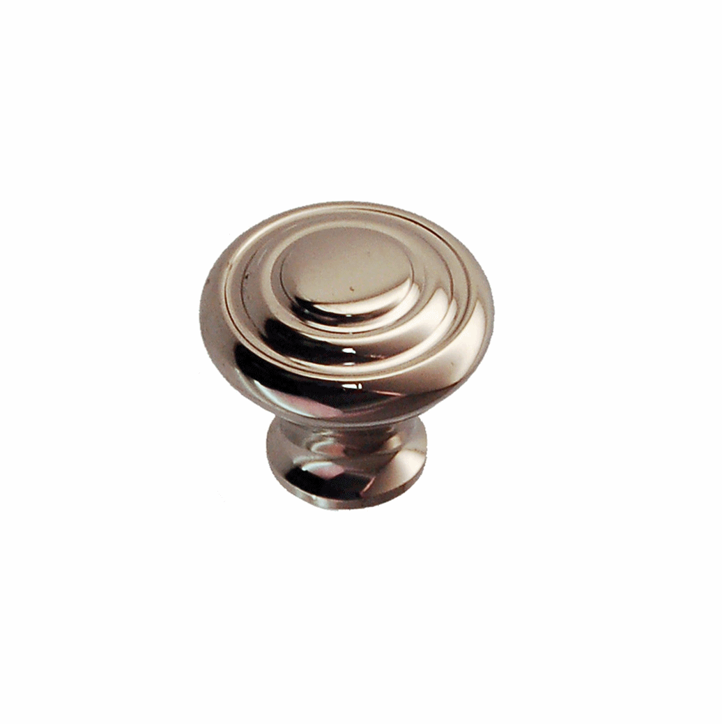 Nickel or Brass Round Art Deco Knob Cabinet Hardware Restoration Supplies   