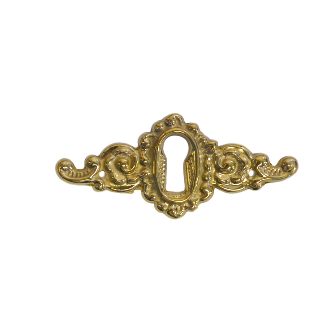 Keyhole Cover, cast brass, ornate Furniture Hardware Restoration Supplies   