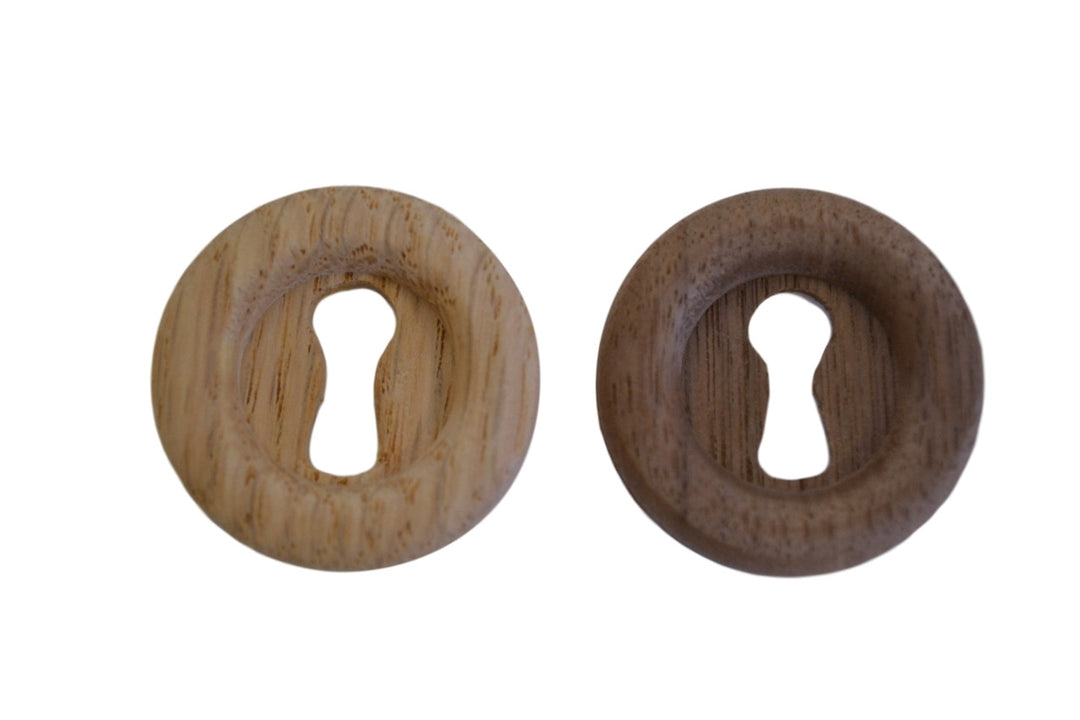 Round Wood Keyhole Cover Furniture Hardware Restoration Supplies Oak  