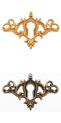 Victorian Keyhole Cover Furniture Hardware Restoration Supplies Brass  