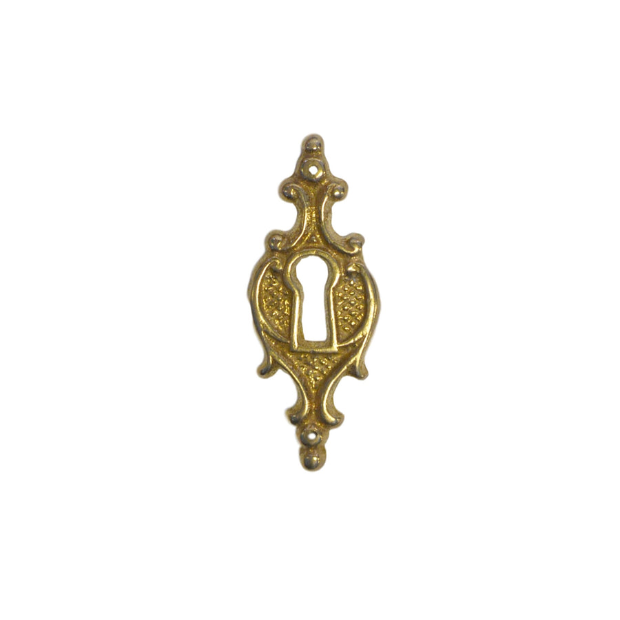 Victorian Keyhole Cover - Vertical Furniture Hardware Restoration Supplies   