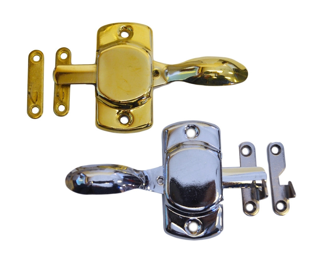 Cabinet Latch with Lever Handle Cabinet Hardware Restoration Supplies Brass  